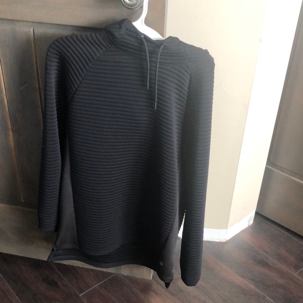 Adult small, black sweatshirt.